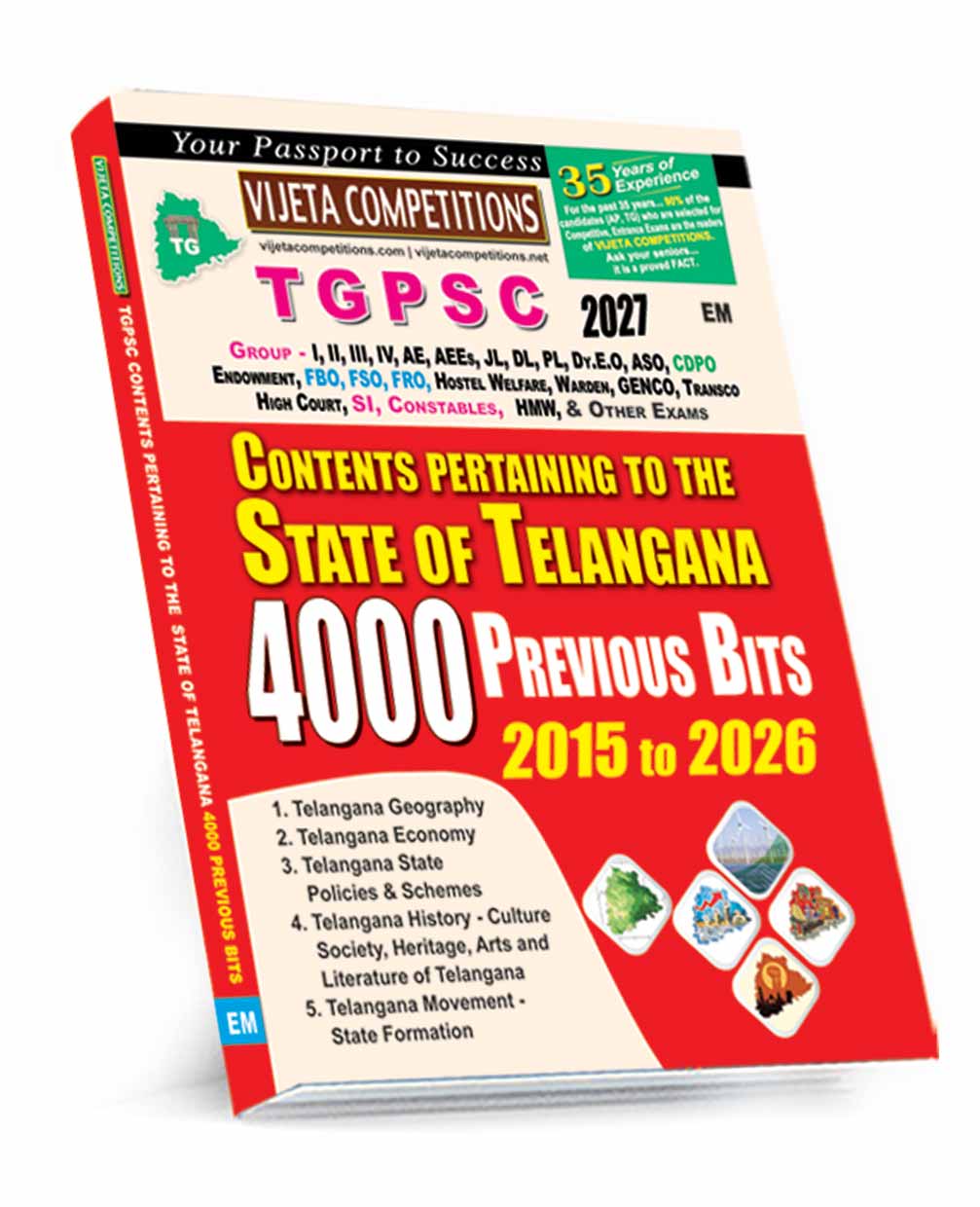 VIJETHA COMPETIONS TGPSC TELANGANA CONTENT BITBANK
